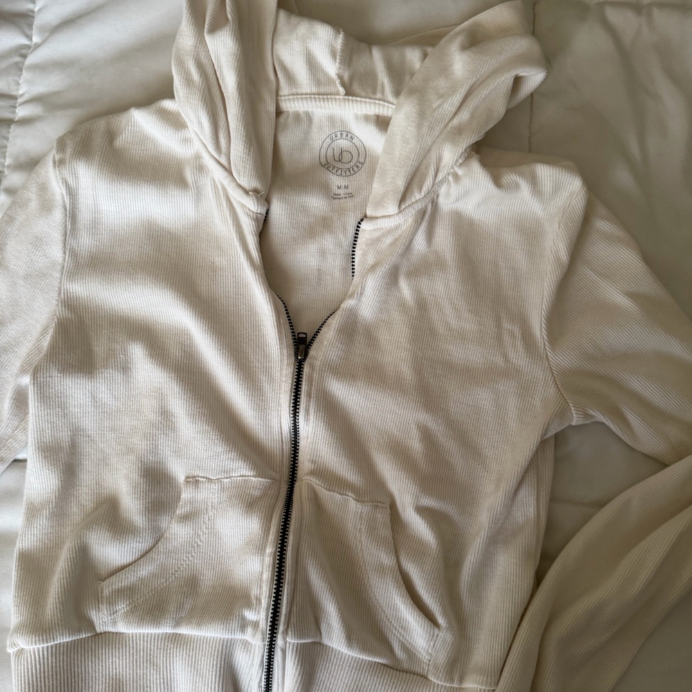 Urban Outfitters Off-White Zip-Up Jacket